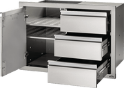 Napoleon 36" X 24" Single Door & Triple Drawer Combo, Stainless Steel