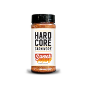 Hardcore Carnivore Sweet BBQ Rub – 11 oz bottle of pork and rib seasoning