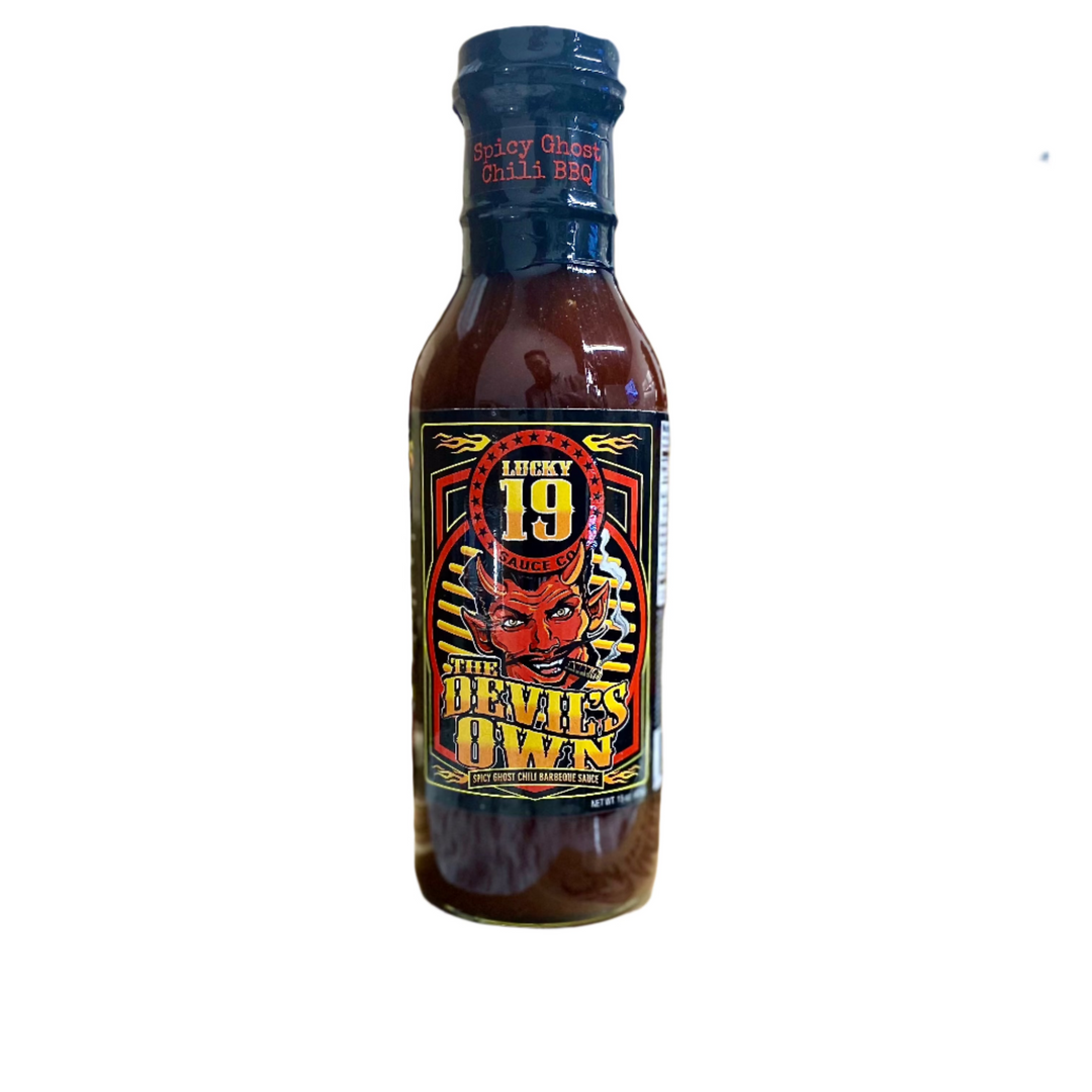 Lucky 19 The Devil's Own Spicy Ghost Chili BBQ Sauce
