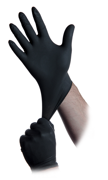 Atlantic Safety Products Black Lightning Nitrile Gloves