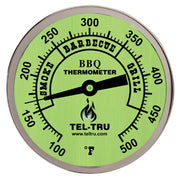 Tel-Tru BQ300 Thermometer, 3" Glow Dial, 4" Stem