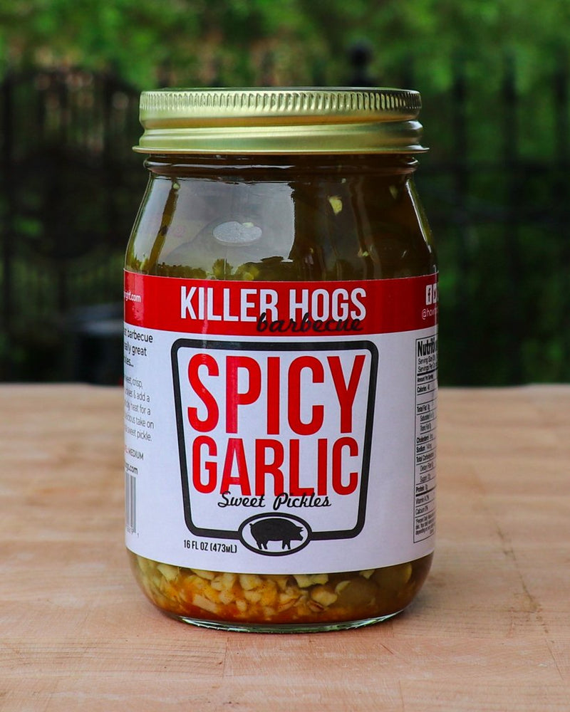 Killer Hogs Barbecue Spicy Garlic Sweet Pickles