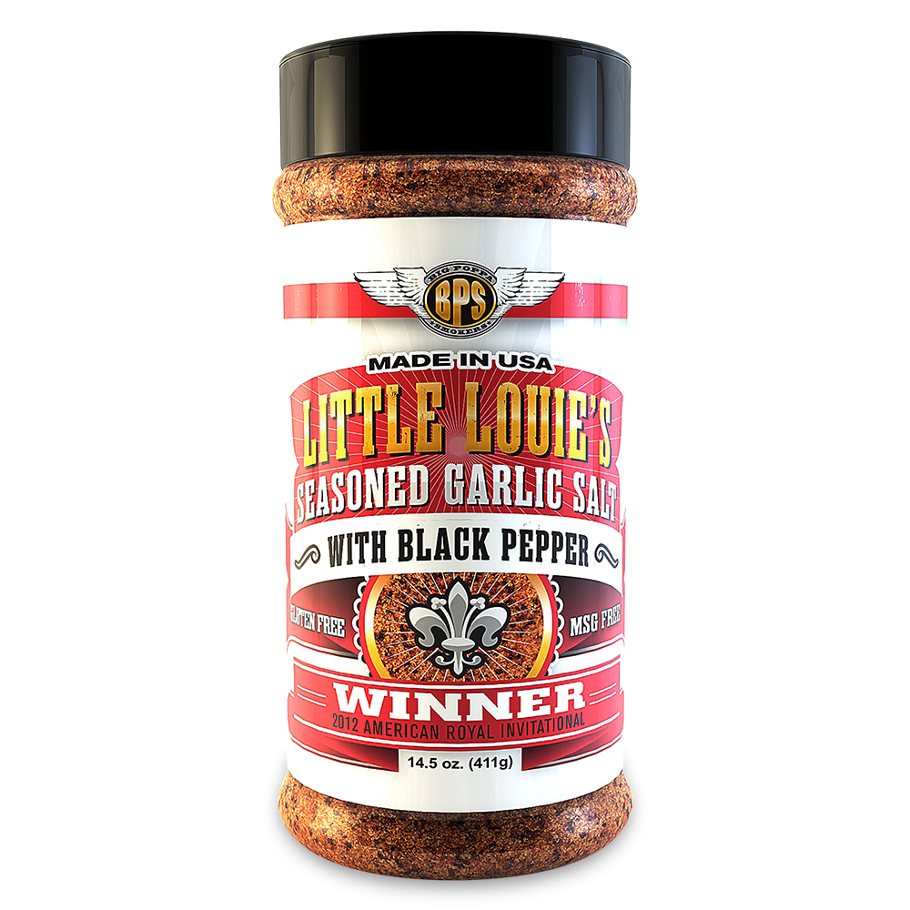 Big Poppa Smokers Little Louie's Garlic Salt with Black Pepper