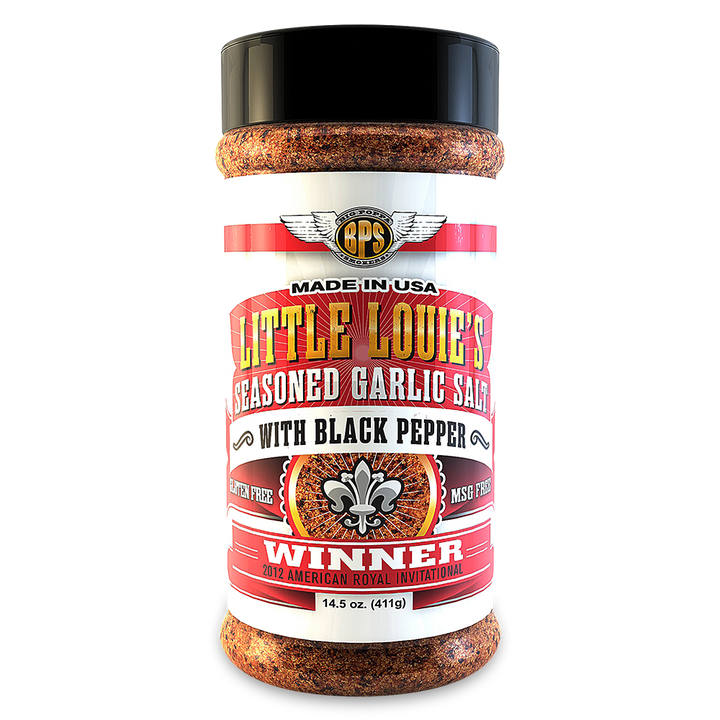 Big Poppa Smokers Little Louie's Garlic Salt with Black Pepper