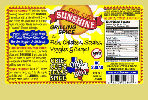 Obie Cue’s Sunshine Grilling Spice
