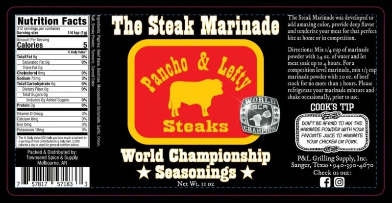 Pancho & Lefty The Steak Marinade